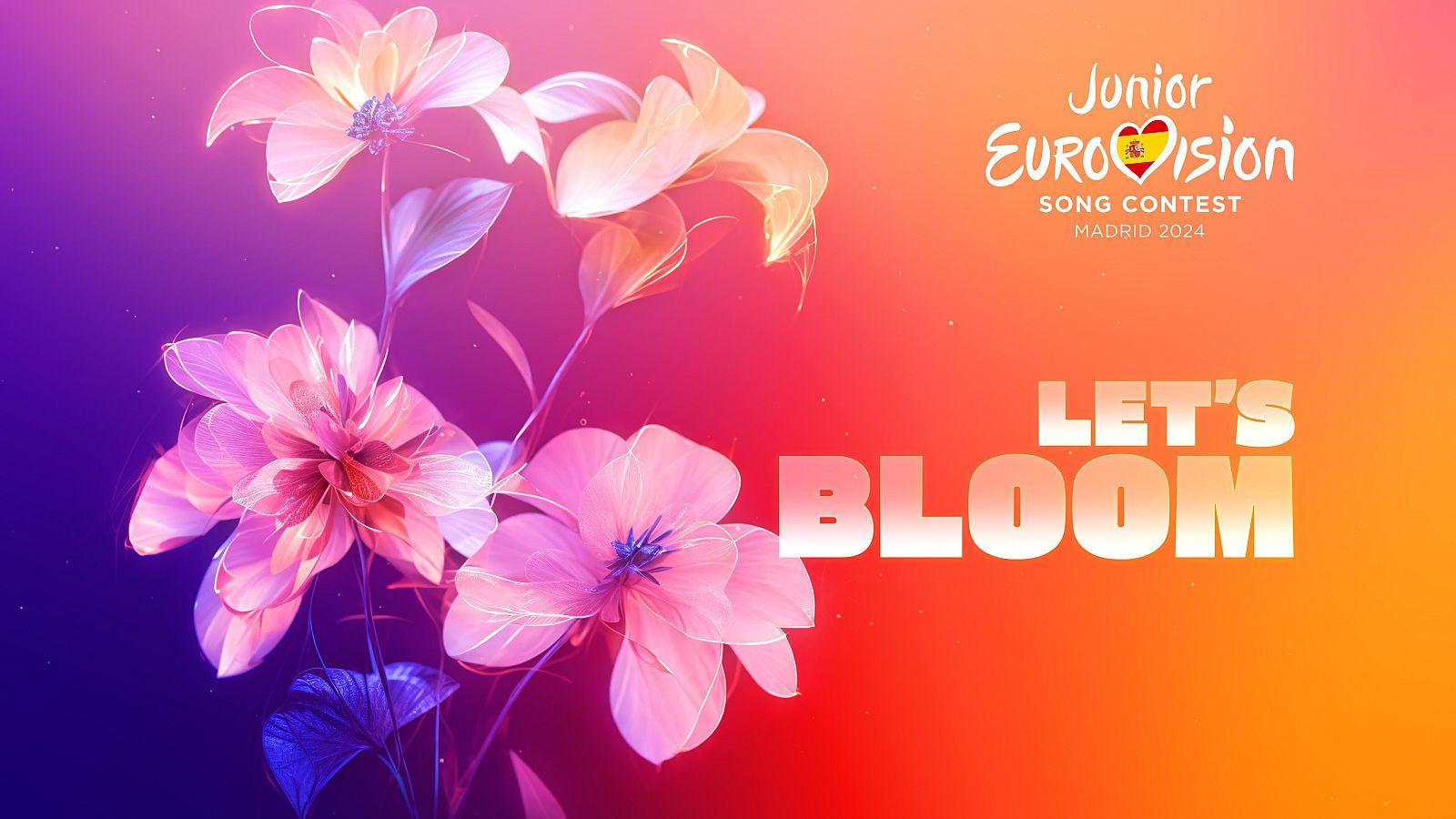 El logo de Eurovision Junior, Let's Bloom