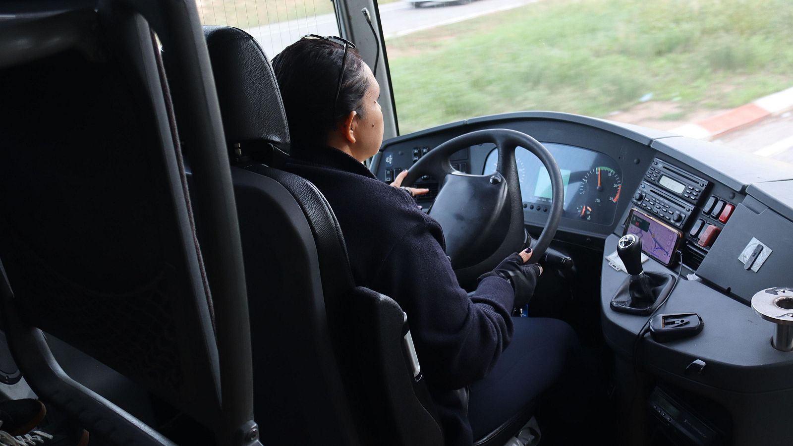 La conductora d'un autobús entre Tarragona i Sant Vicenç de Calders