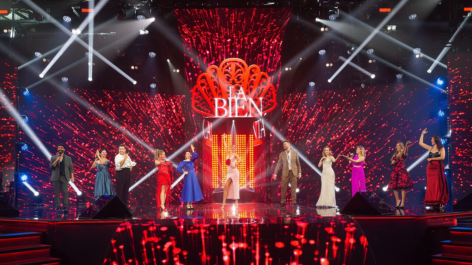 Momento de la intro de la segunda gala de La Bien Cantá 2024