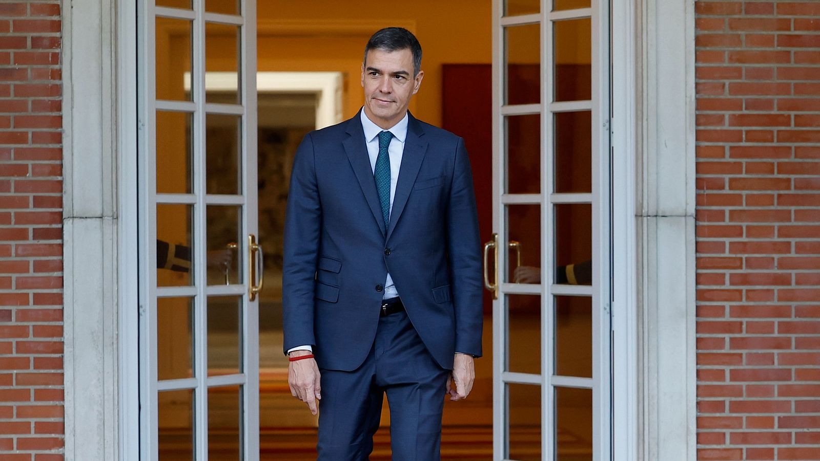 El presidente del Gobierno, Pedro Sánchez, en la Moncloa