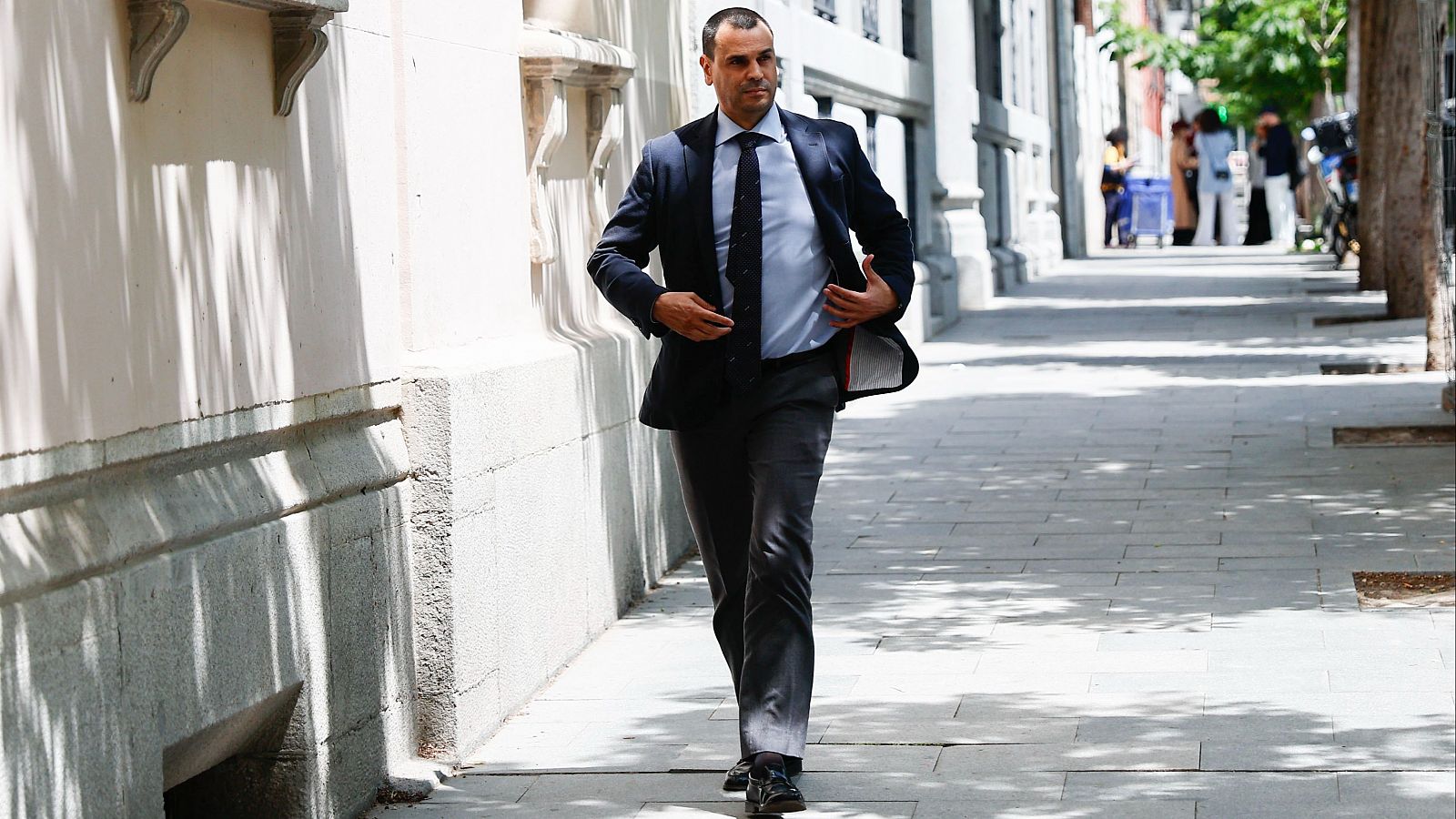 Alberto González Amador, pareja de la presidenta de Madrid, Isabel Díaz Ayuso, a su llega al Tribunal Superior de Justicia de Madrid,