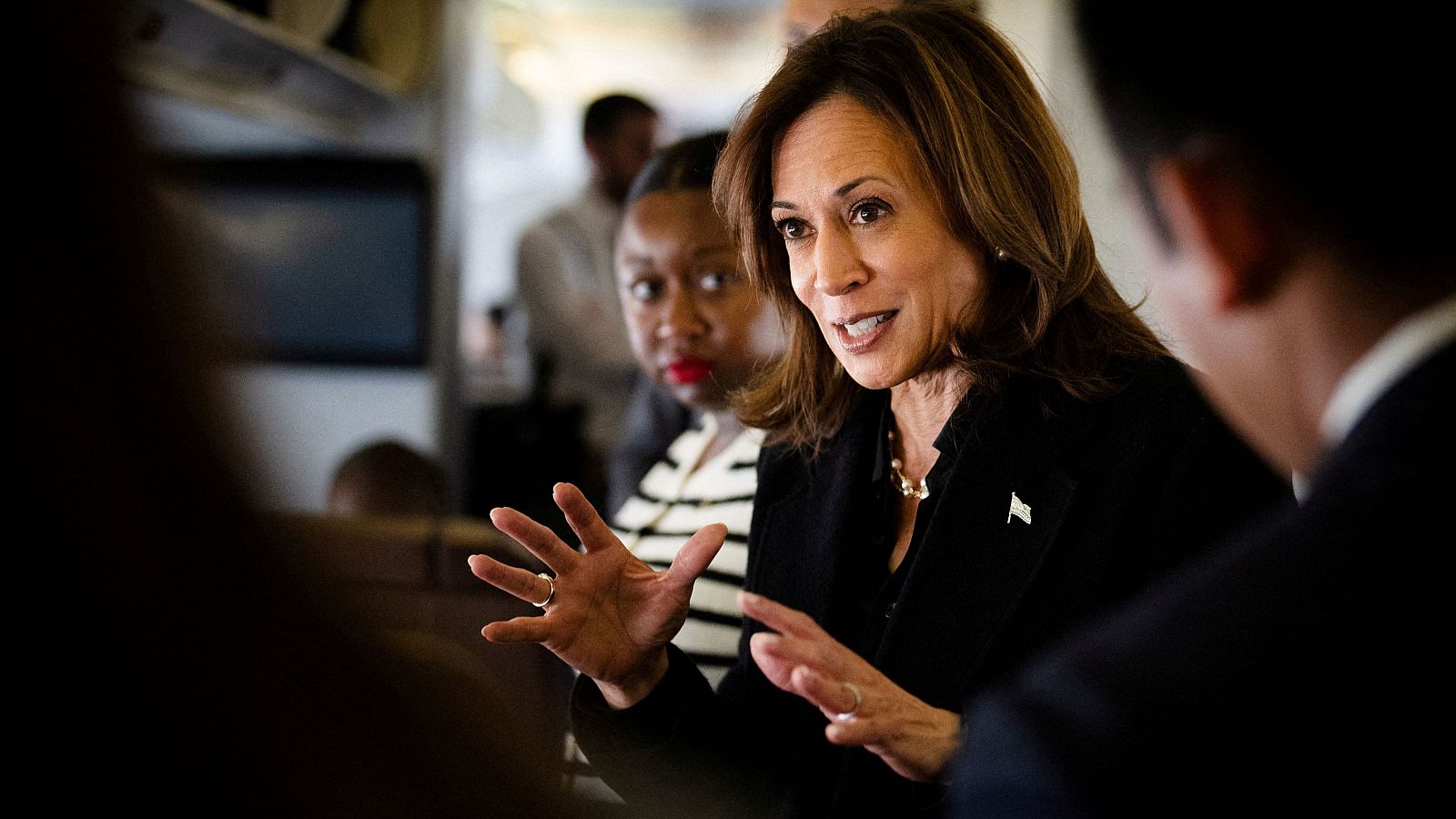 La vicepresidenta estadounidense, Kamala Harris, en Maryland