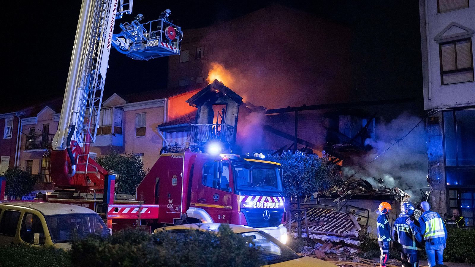 Una explosión derrumba un edificio de Santander