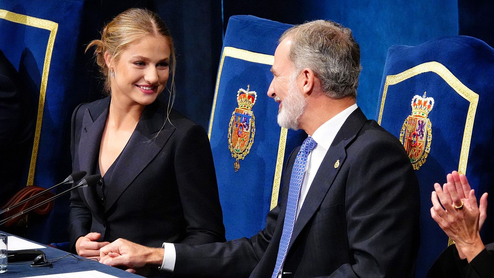 La Princesa Leonor y su padre, el Rey Felipe VI