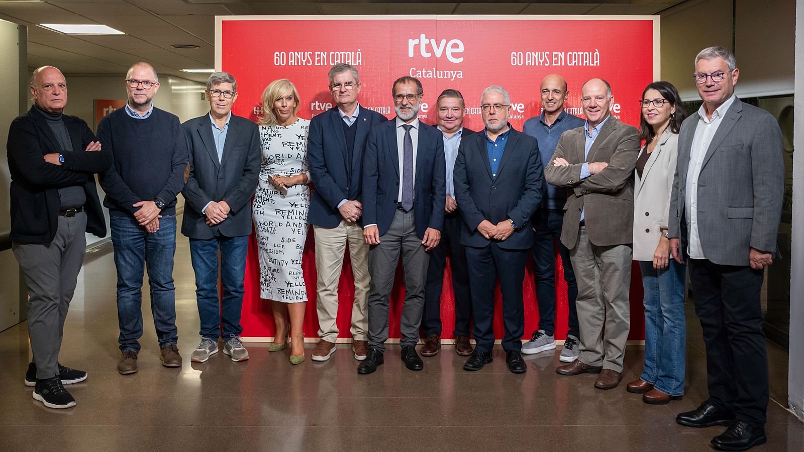 Assistents a la jornada de portes obertes de RTVE Catalunya