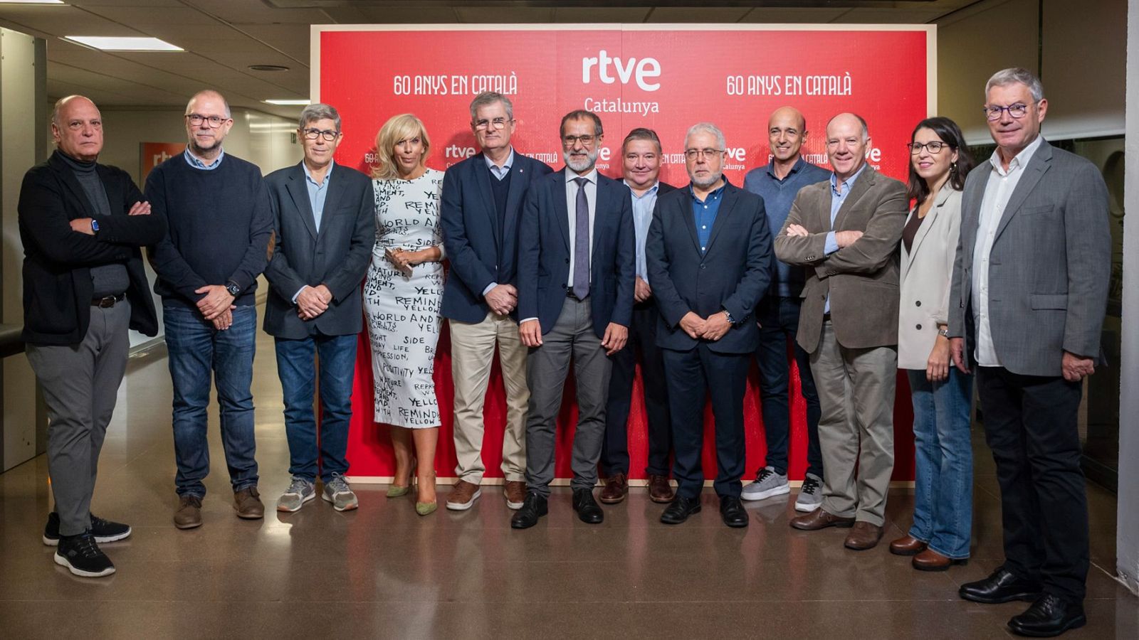 Asistentes a la celebración en de los 60 años en catalán de RTVE Cataluña