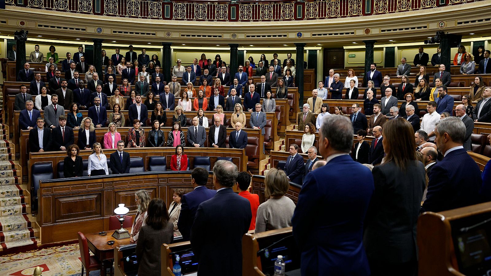 El Congreso ha guardado este miércoles un minuto de silencio por las víctimas de la DANA