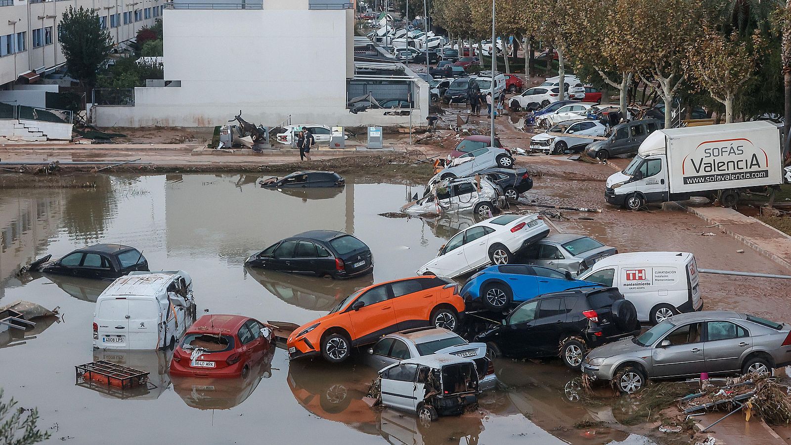 Zona de Alfafar, Valencia, después de la DANA