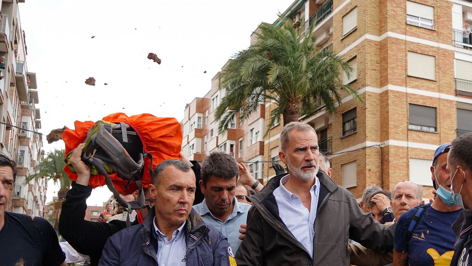 Imagen de la visita a Paiporta, Valencia