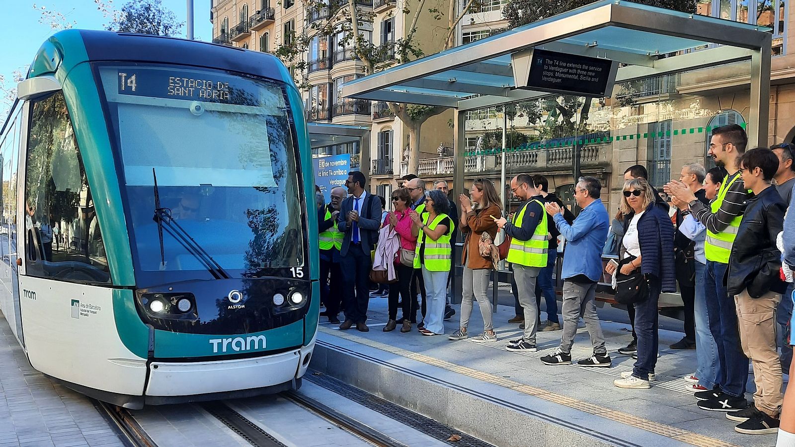 Inauguració tramvia Verdaguer