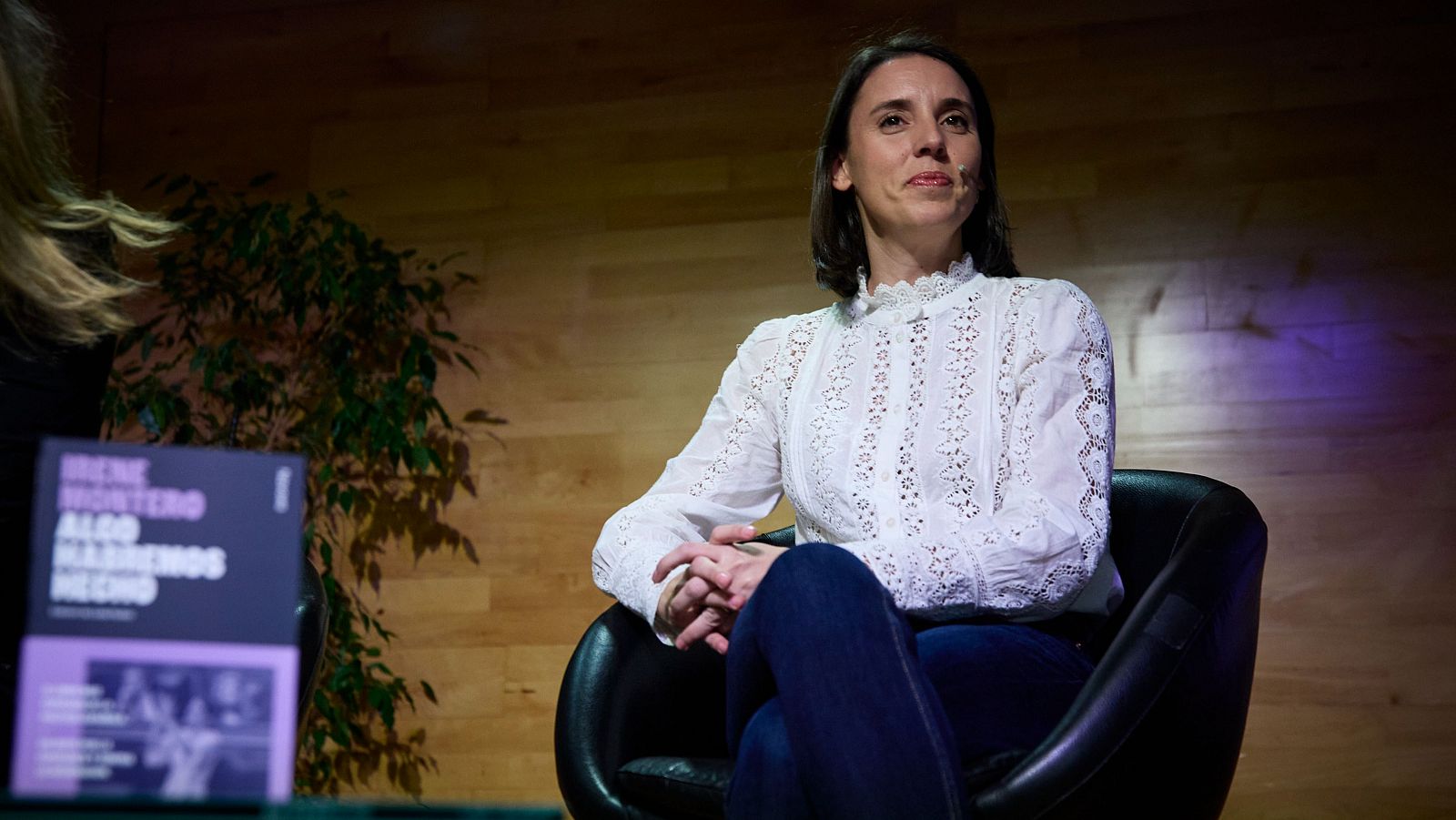 Irene Montero durante la presentación de su libro en Madrid este lunes 