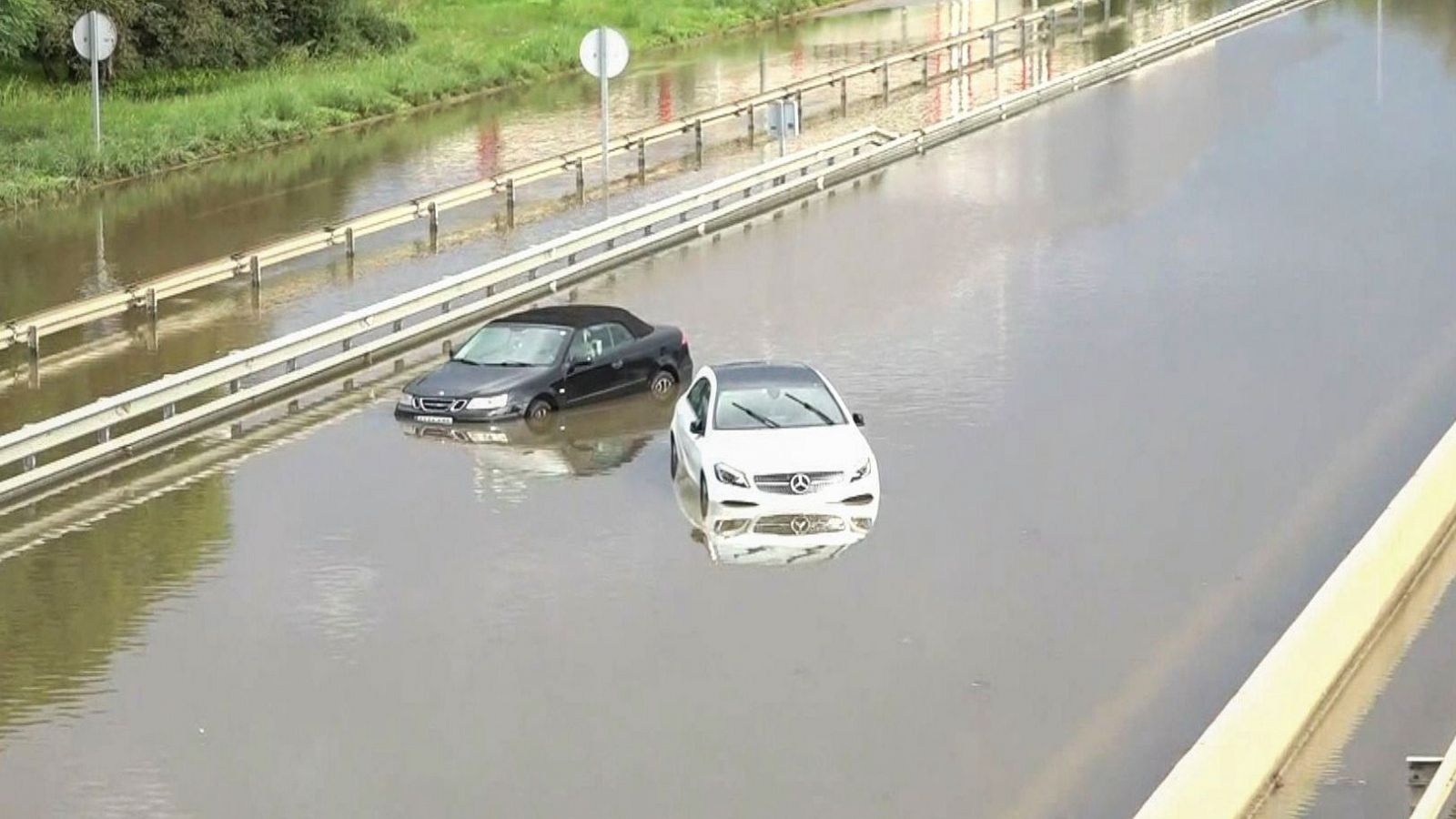 Captura de video de la carretera C-32, entre Castelldefels y Sant Boi