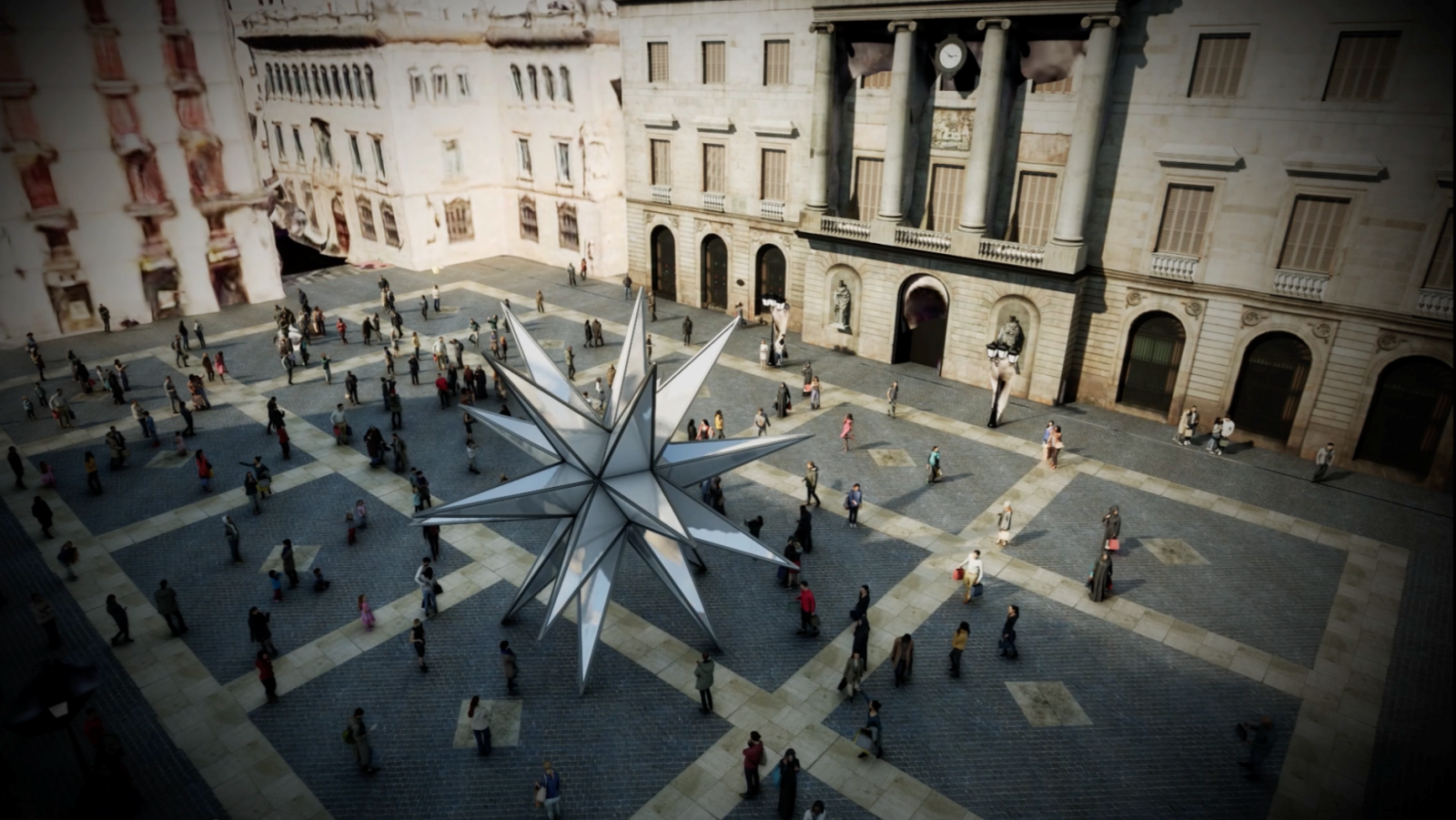 L'estrella que lluirà la plaça Sant Jaume per Nadal