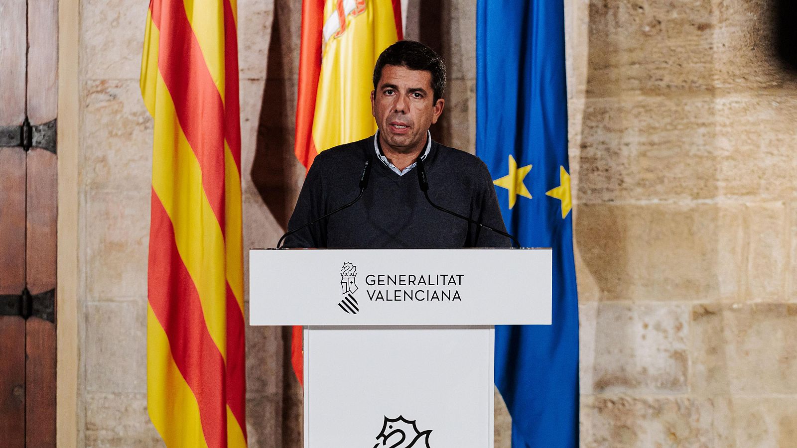 El president de la Generalitat valenciana, Carlos Mazón