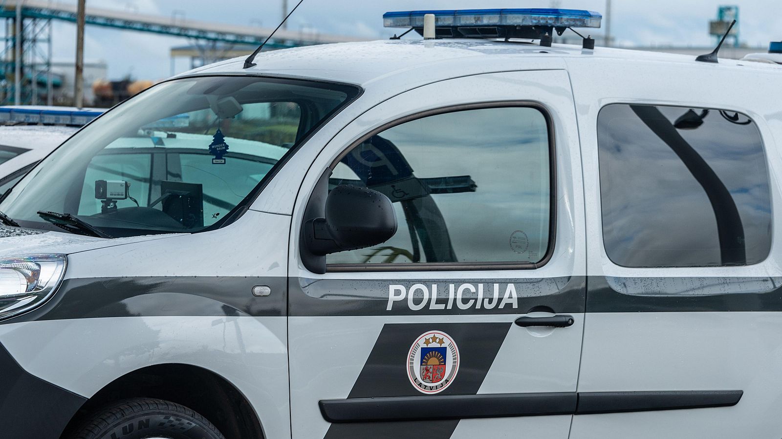 Imagen de archivo de un coche de policía de Letonia