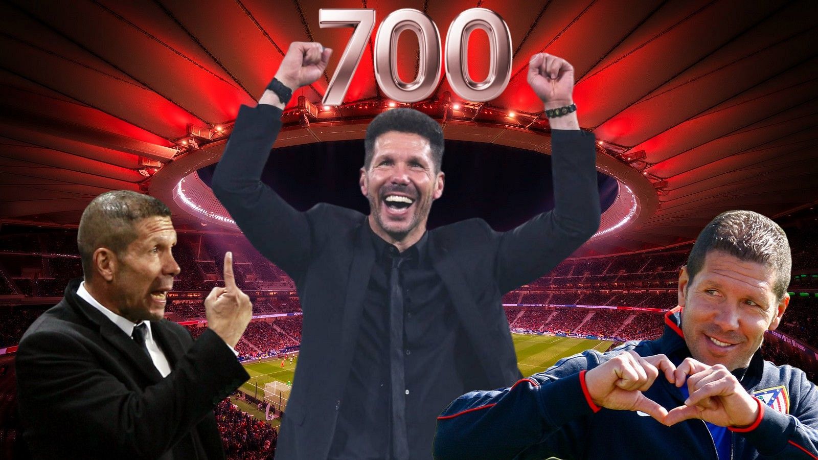 Diego Pablo Simeone cumple 700 partidos como entrenador del Atlético de Madrid