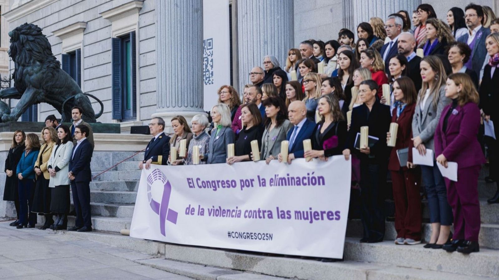 Acto en el Congreso de los Diputados por el 25N