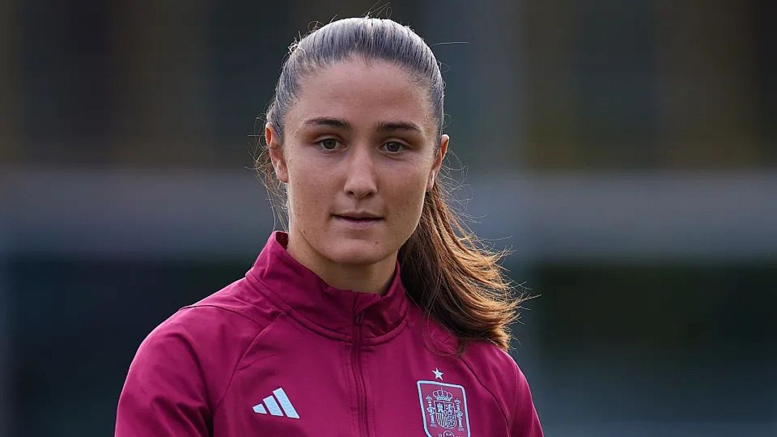 Bruna Vilamala, en un entrenamiento de la selección española