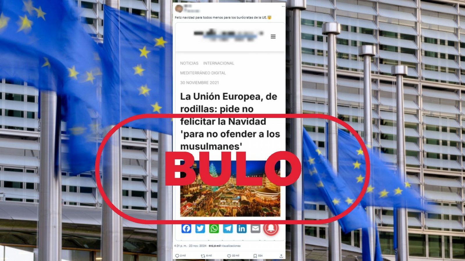 La UE no ha pedido no felicitar la Navidad para no ofender a los musulmanes