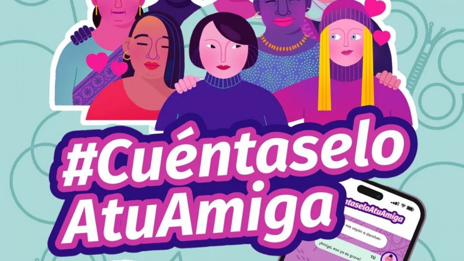 "Aquí está tu amiga para ayudarte": una campaña distinta para identificar la violencia