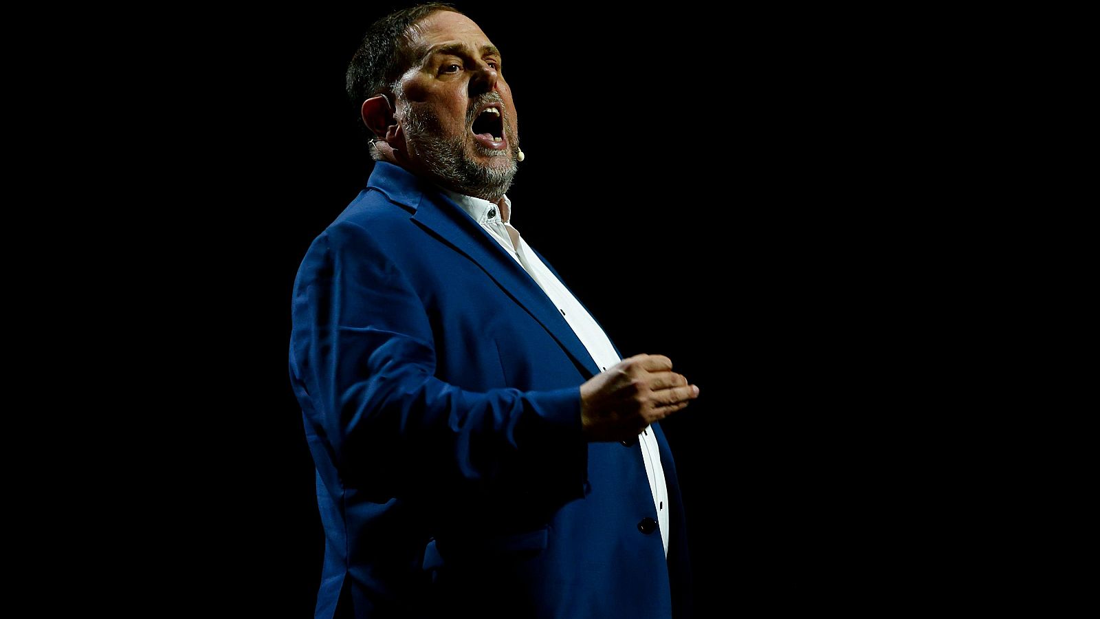 Oriol Junqueras durante su presentación como candidato a presidir ERC en septiembre de 2024