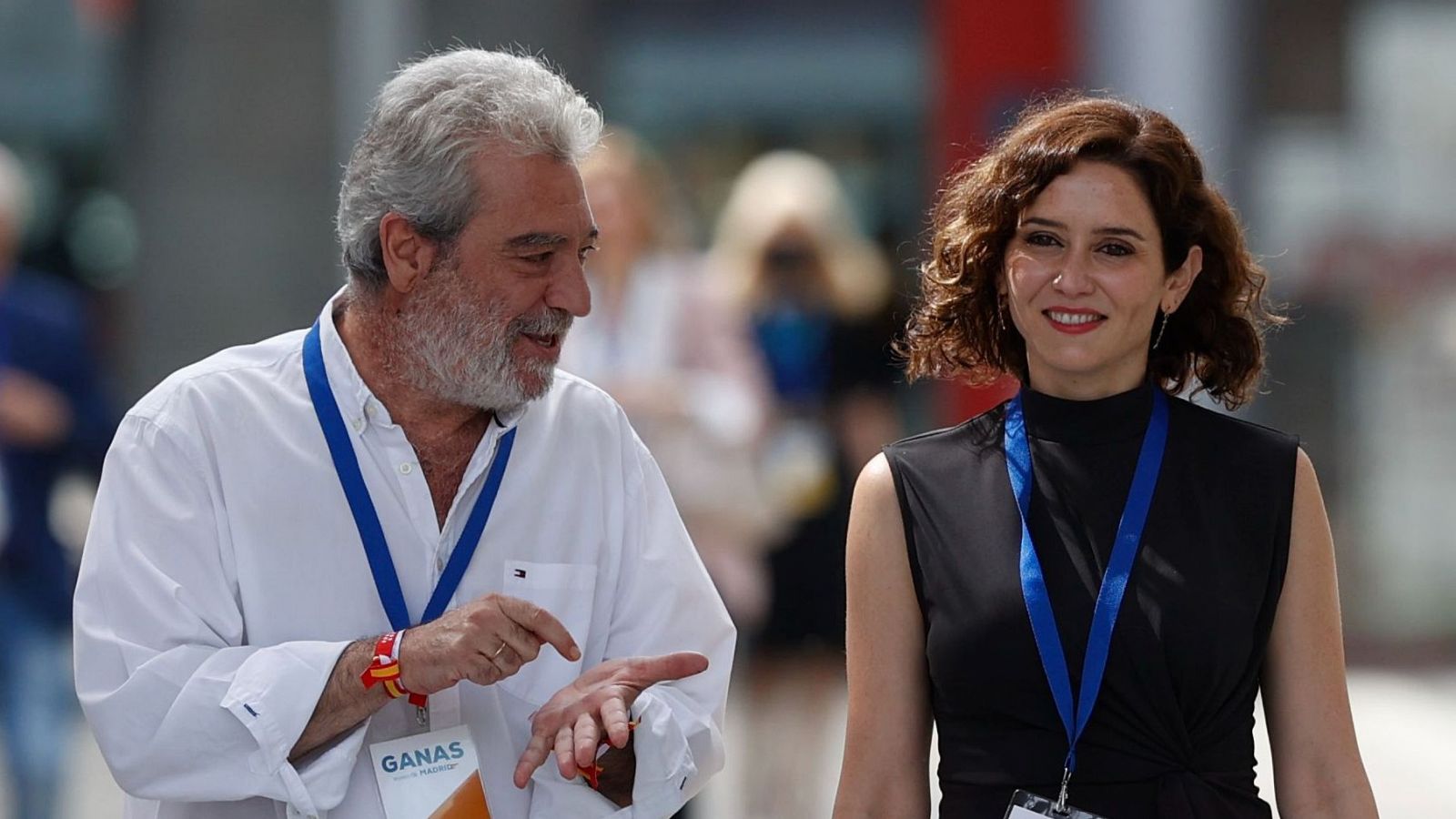 Miguel Ángel Rodríguez junto a la presidenta de la Comunidad de Madrid, Isabel Díaz Ayuso.