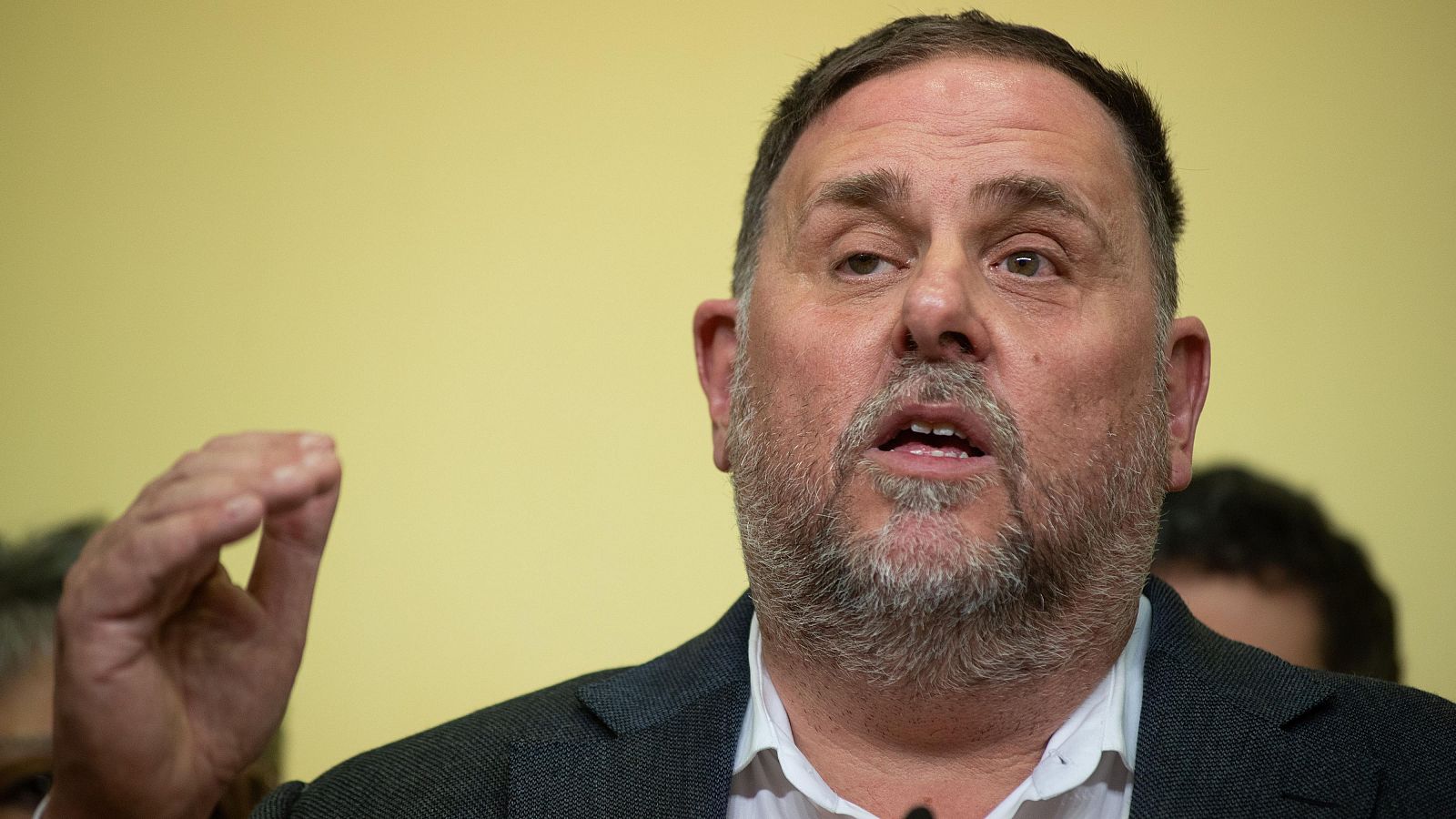 El exvicepresidente de la Generalitat Oriol Junqueras, en un acto el pasado fin de semana.