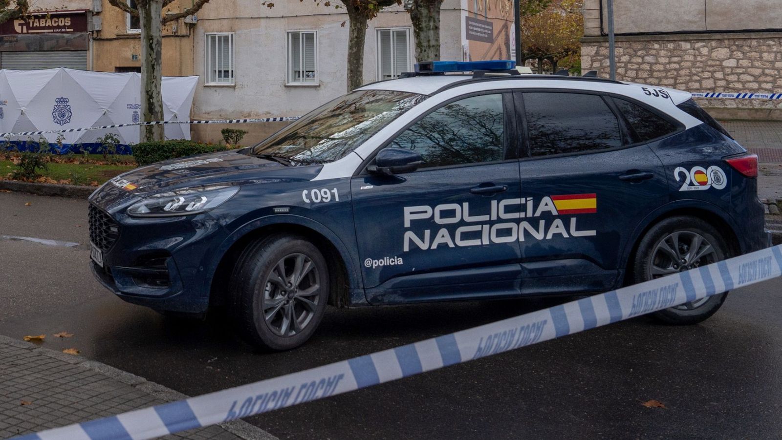 Un coche de la Policía Nacional