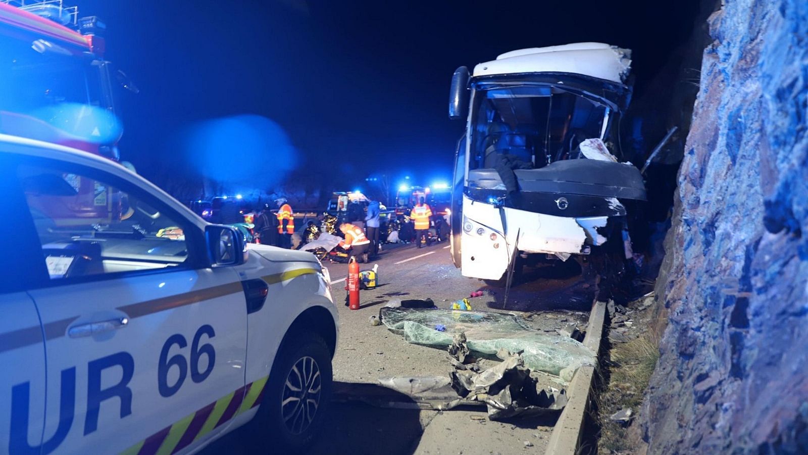 Accident greu d'autobús al sud de França quan tornava a l'Hospitalet de Llobregat