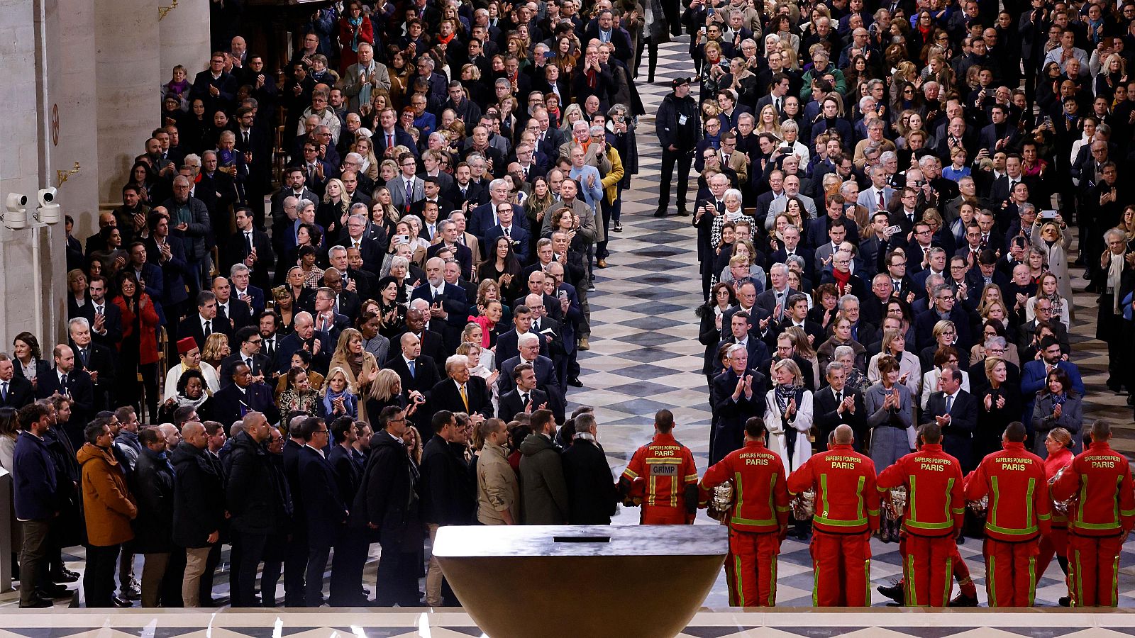 Ceremonia de reapertura de Notre Dame