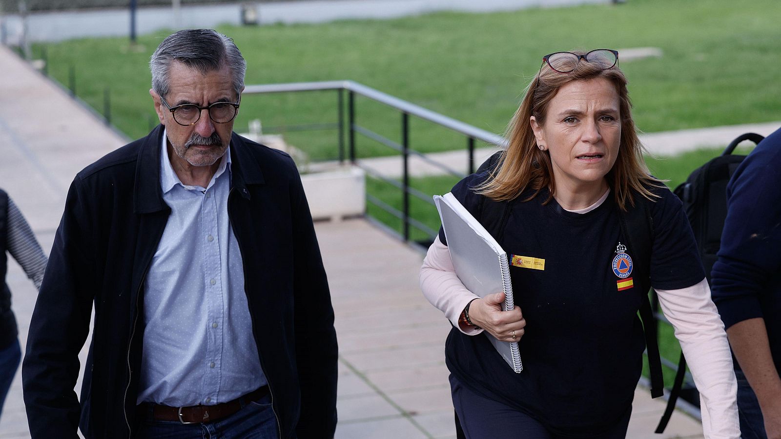 José María Ángel, el exsecretario de Emergencias con Ximo Puig, junto a la delegada del Gobierno en Valencia, Pilar Bernabé