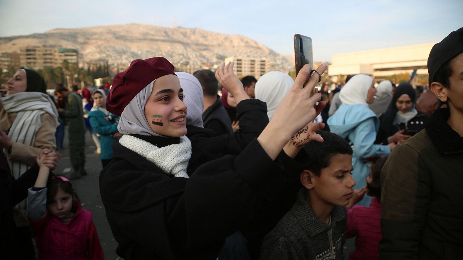 Celebraciones en Damasco tras la caída de Al Asad