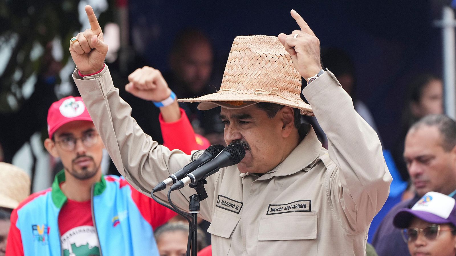 El presidente de Venezuela, Nicolás Maduro, durante un acto por el 165 aniversario de la Batalla de Santa Inés