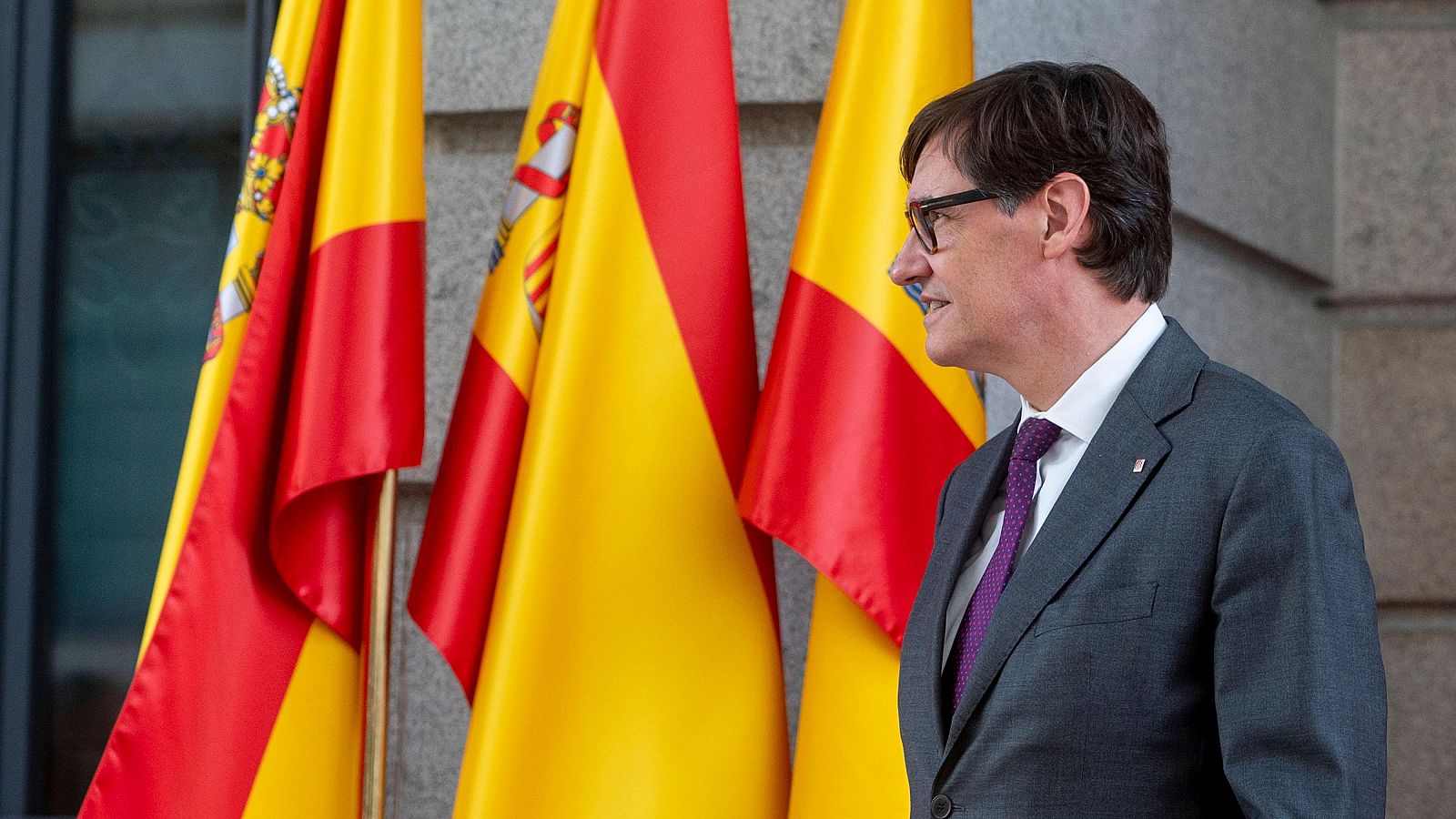 El president de la Generalitat, Salvador Illa, durant la celebració institucional del Dia de la Constitució al Congrés