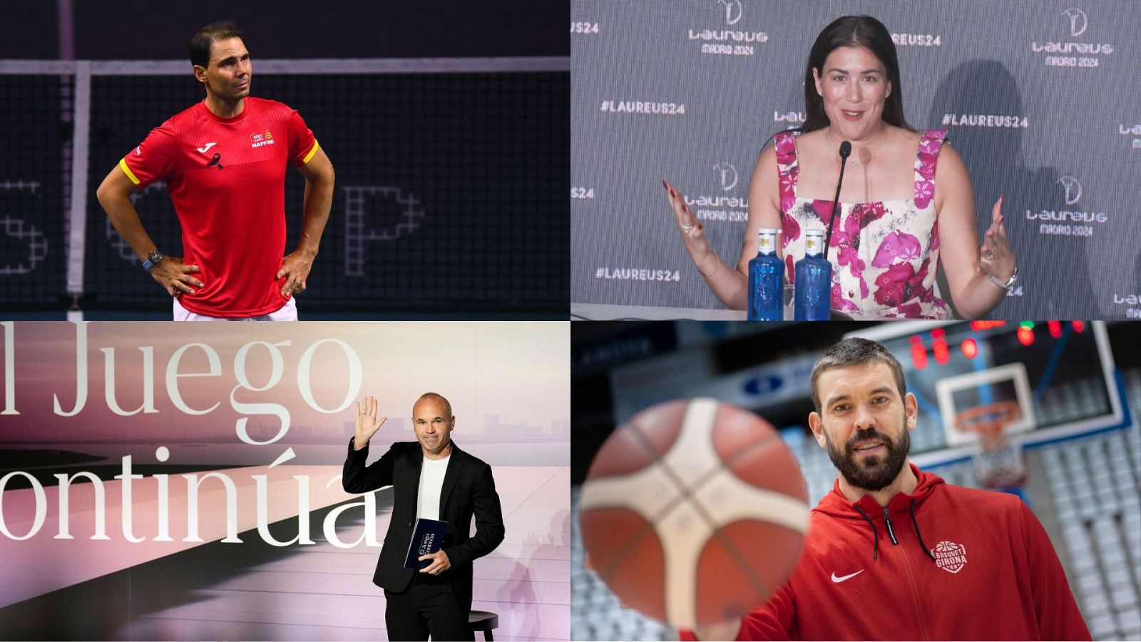 Deportistas retirados en 2024: Nadal, Muguruza, Iniesta y Gasol