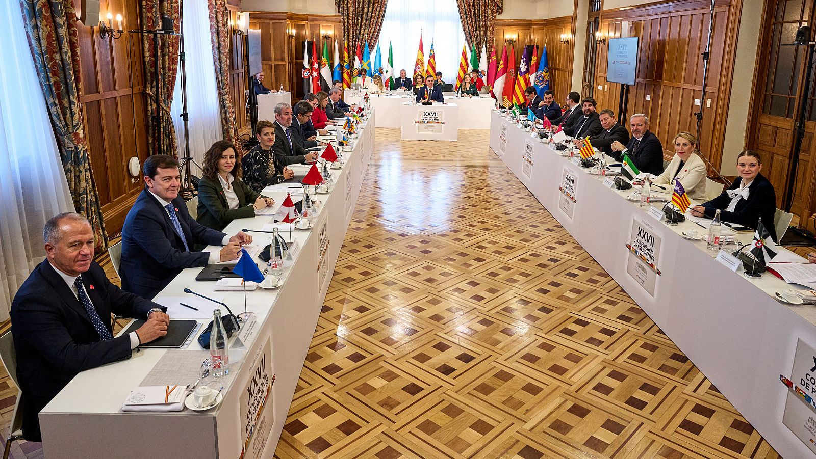 Celebración de la Conferencia de Presidentes en el Palacio de la Magdalena en Santander