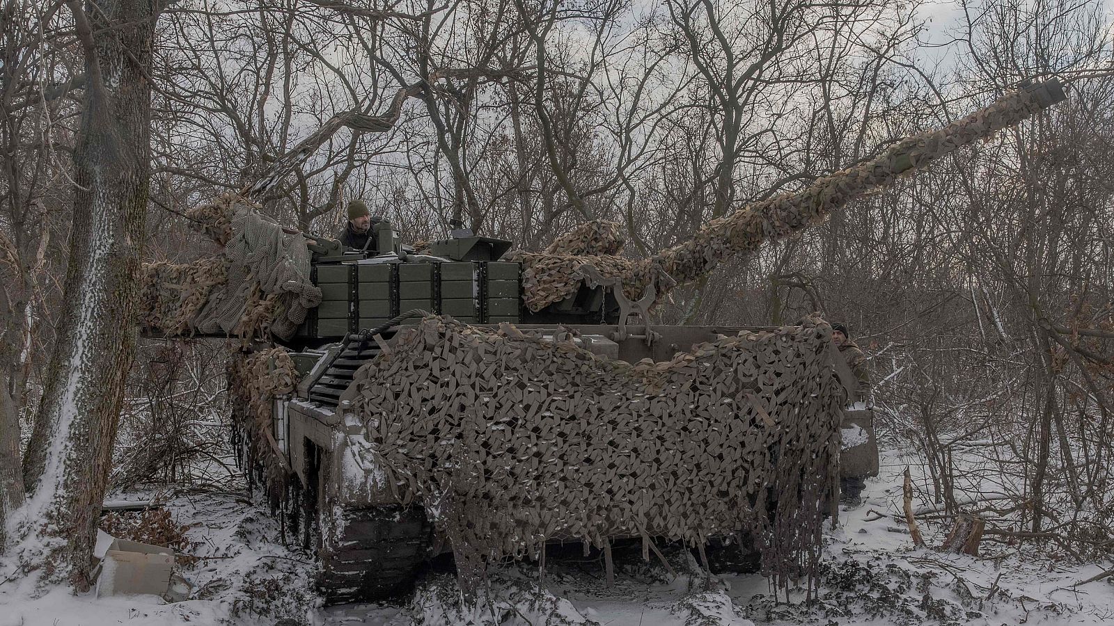 Un tanque ucraniano cerca de Pokrovsk, en la región de Donetsk