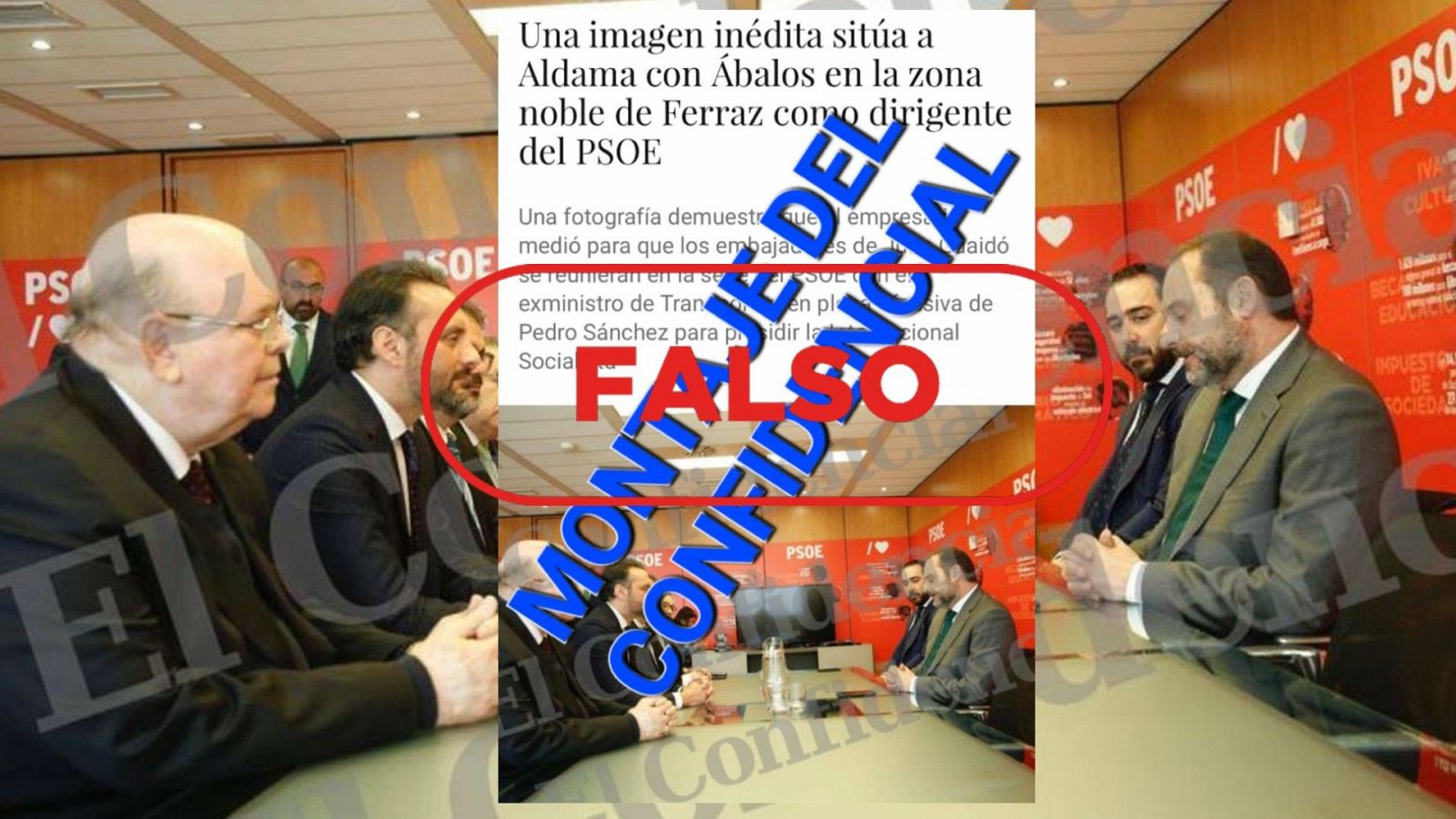 La imagen de Ábalos y Aldama publicada por El Confidencial en Ferraz no es un montaje