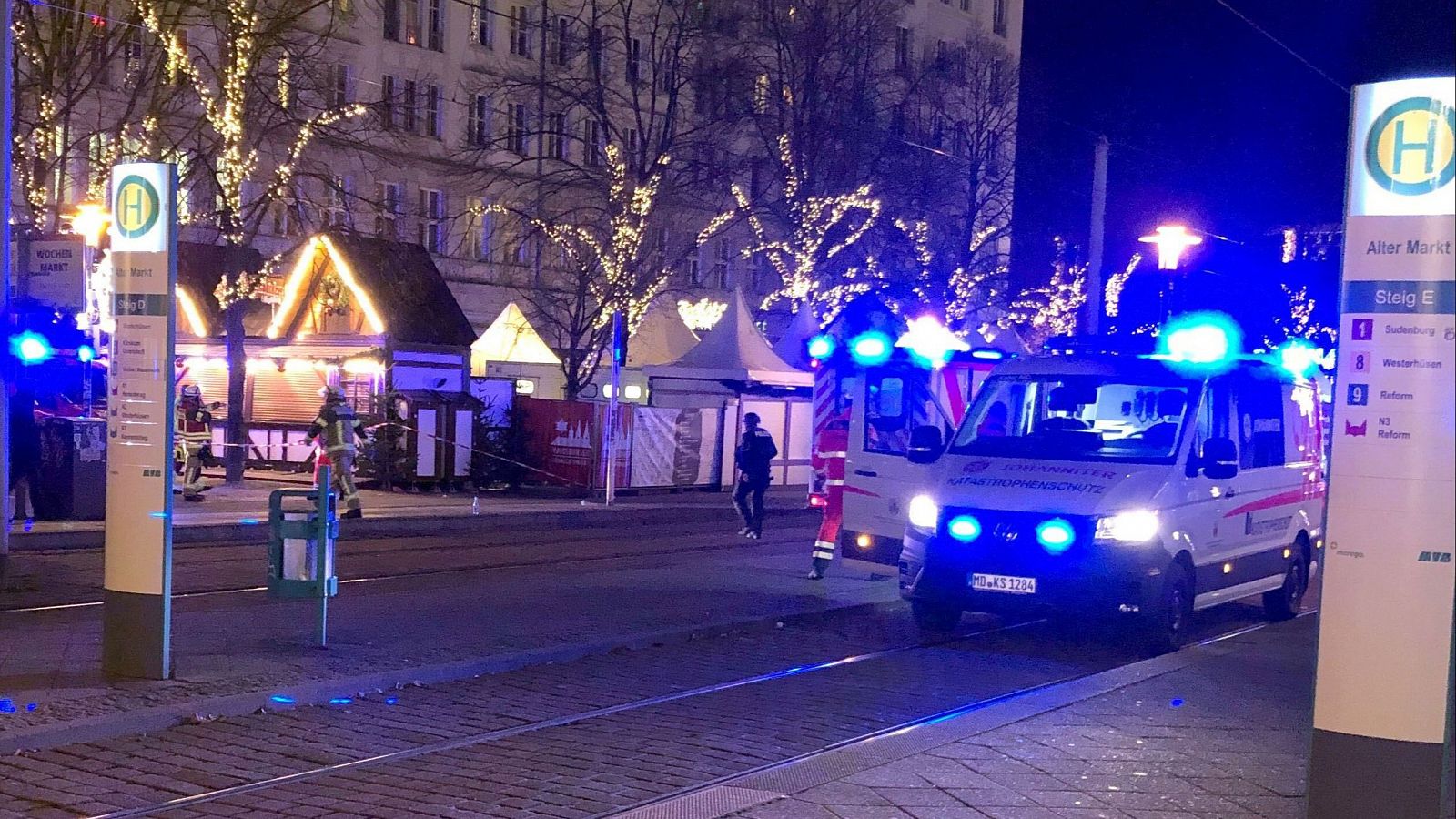 Un coche atropella a varias personas en un mercadillo navideño en el este de Alemania