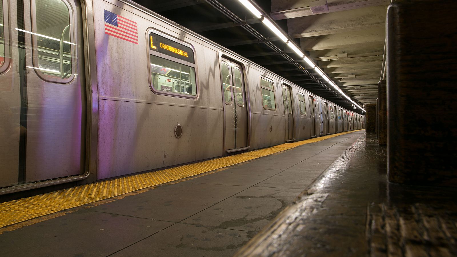 Imagen de archivo del metro de Brooklyn, Nueva York