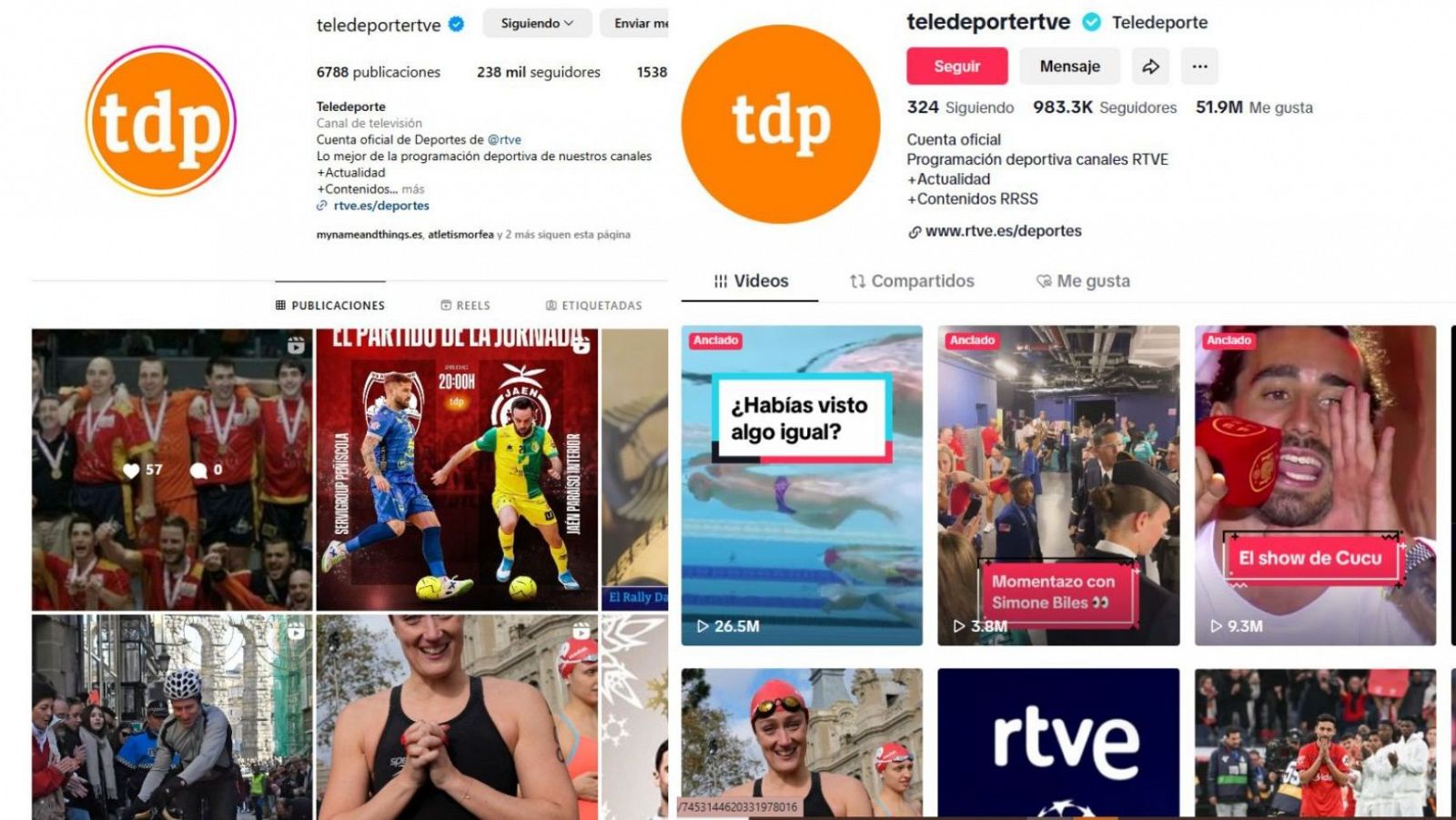 Los virales más vistos del año en las redes sociales de Teledeporte