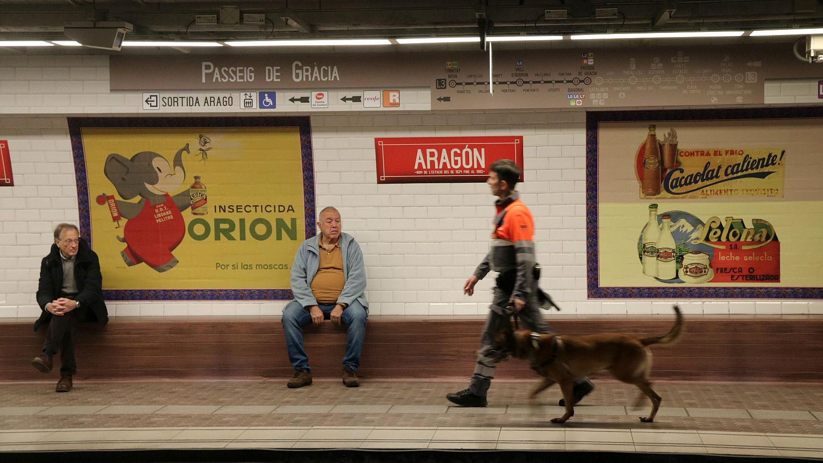 L'estació de metro de Passeig de Gràcia recrea l'aspecte que tenia el 1924 | ACN