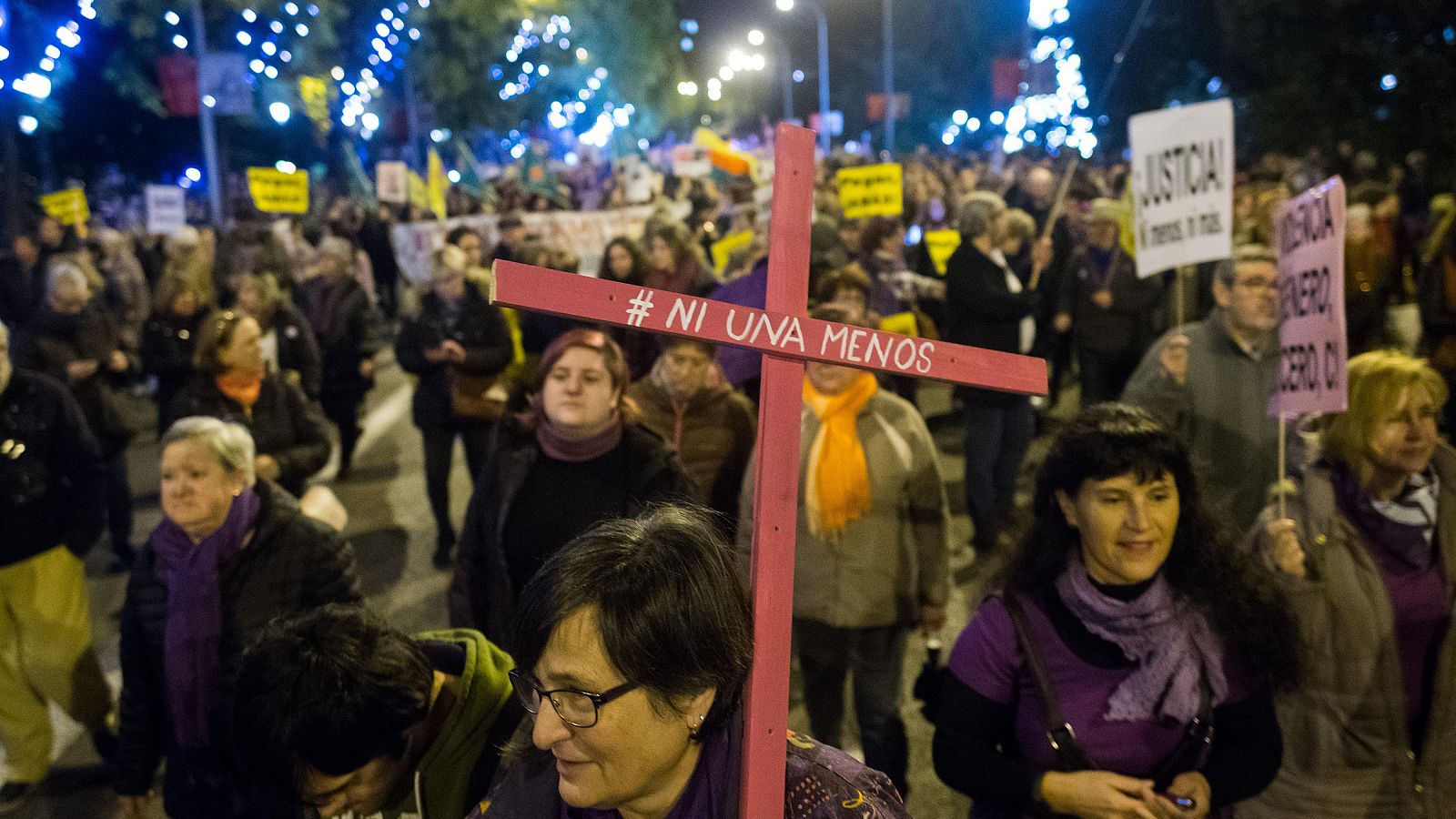 Imagen de archivo de una manifestación contra la violencia de género en Madrid