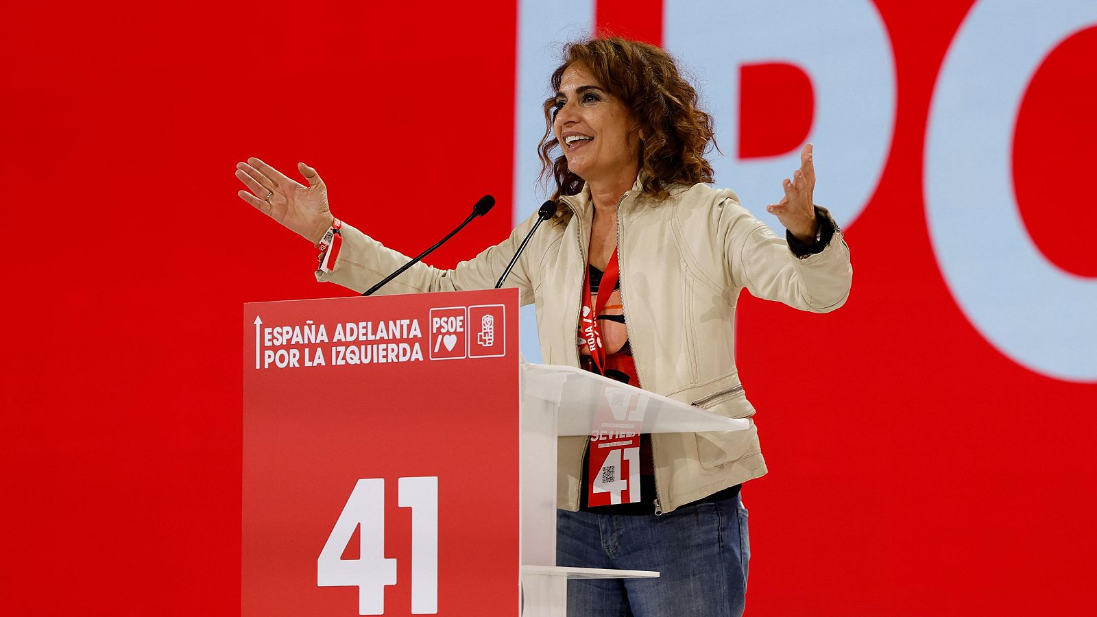 María Jesús Montero interviene en el 41 Congreso Federal del PSOE en Sevilla