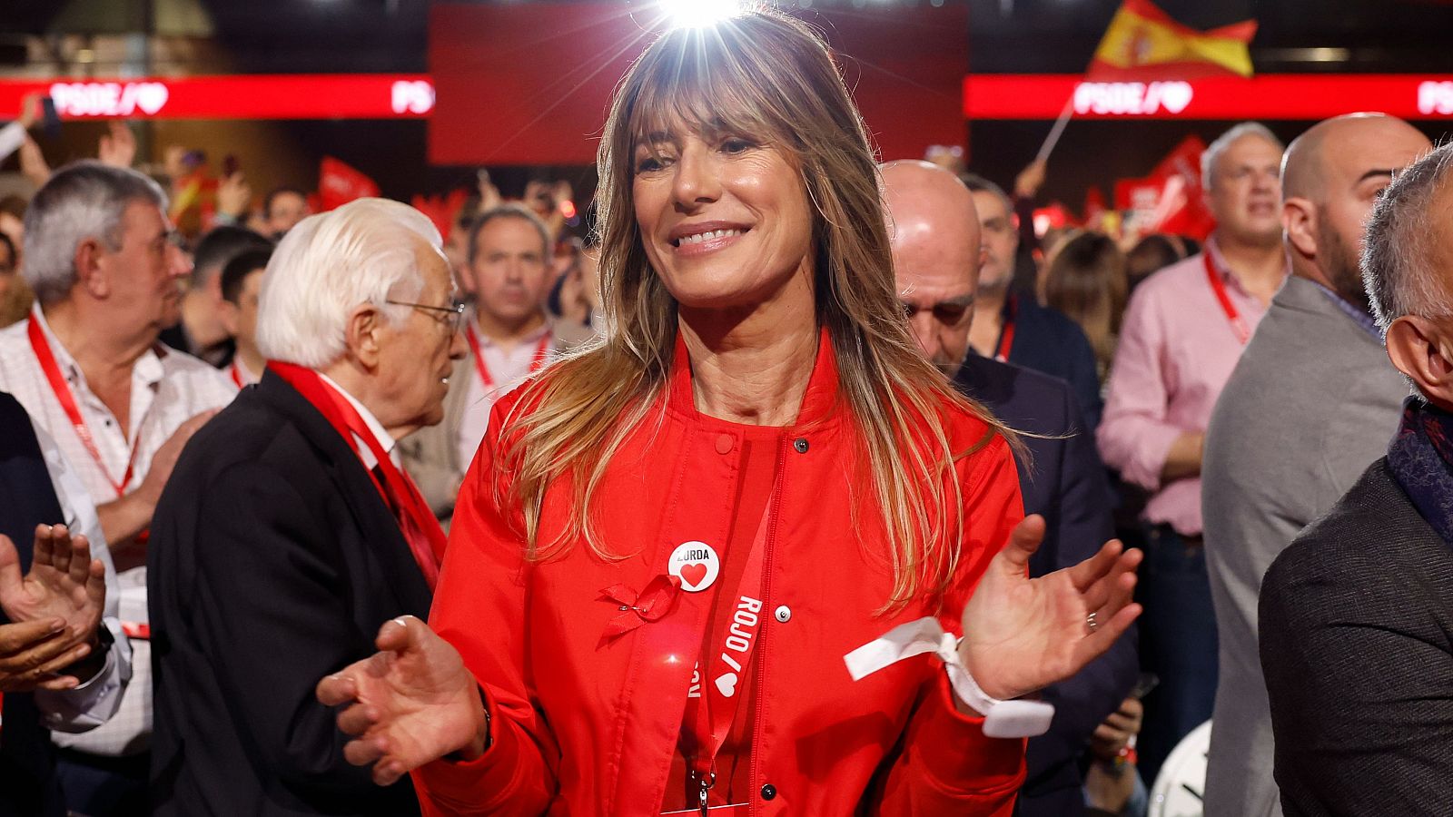 La mujer del presidente del Gobierno, Begoña Gómez durante el 41 Congreso Federal del PSOE en diciembre de 2024.