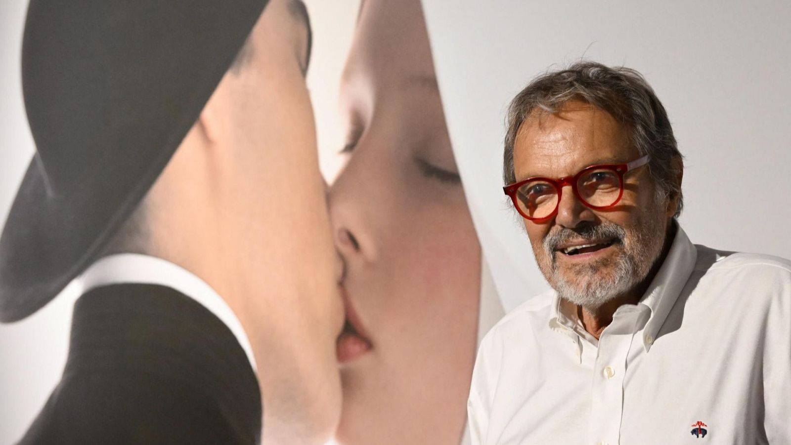 El fotógrafo italiano Oliviero Toscani durante una conferencia en el Palacio Real de Milán