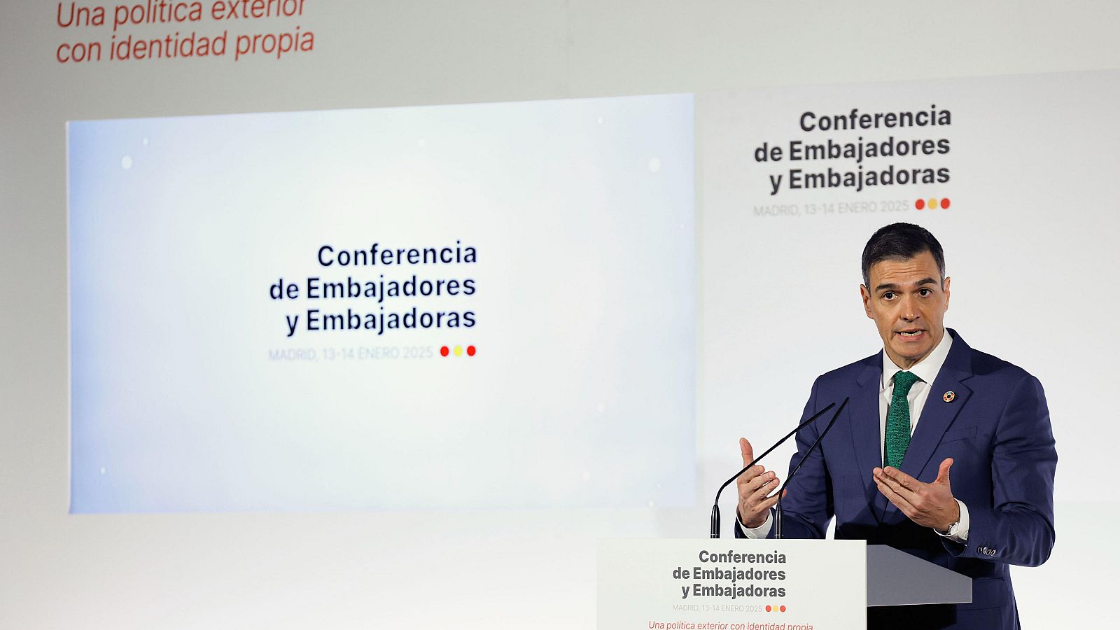 Pedro Sánchez en la IX Conferencia de Embajadores de España