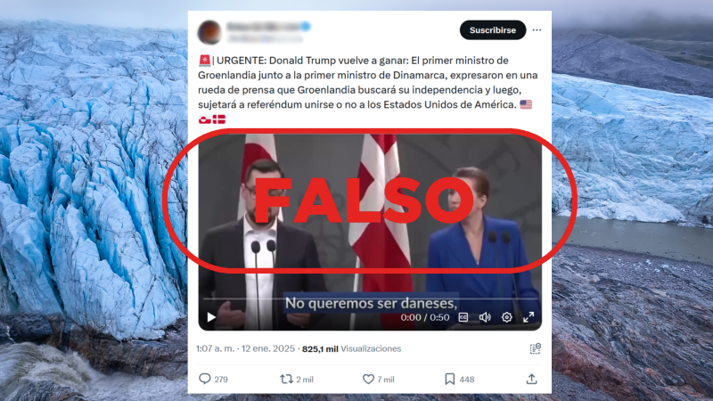 El primer ministro de Groenlandia no ha anunciado un referéndum para unirse a EE. UU.