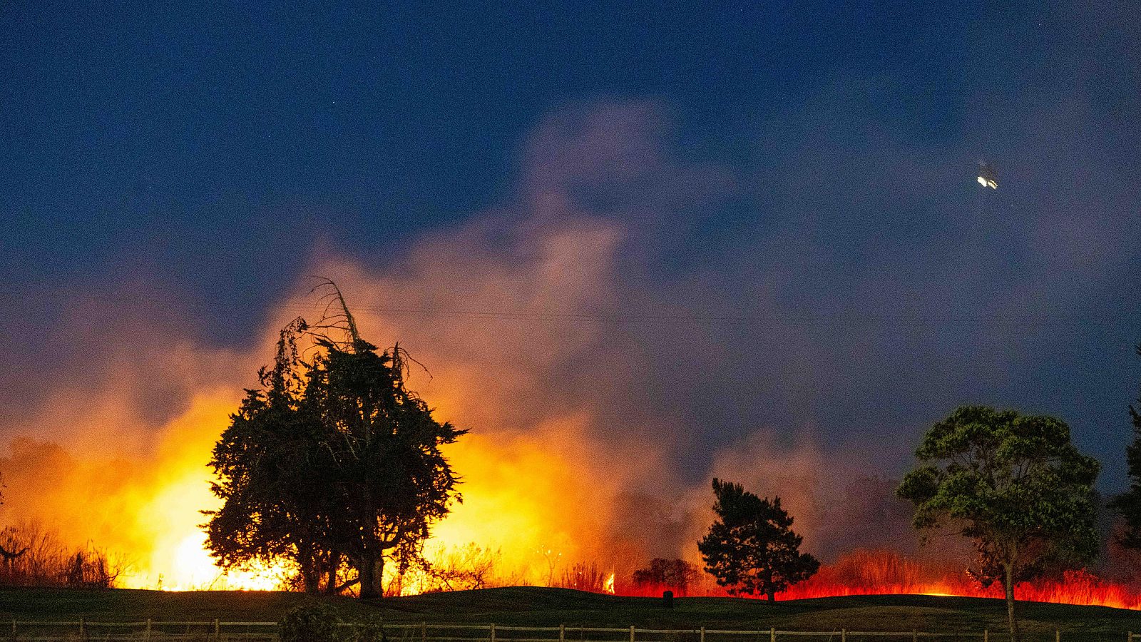 Incendio forestal en Victoria Ave, Ventura