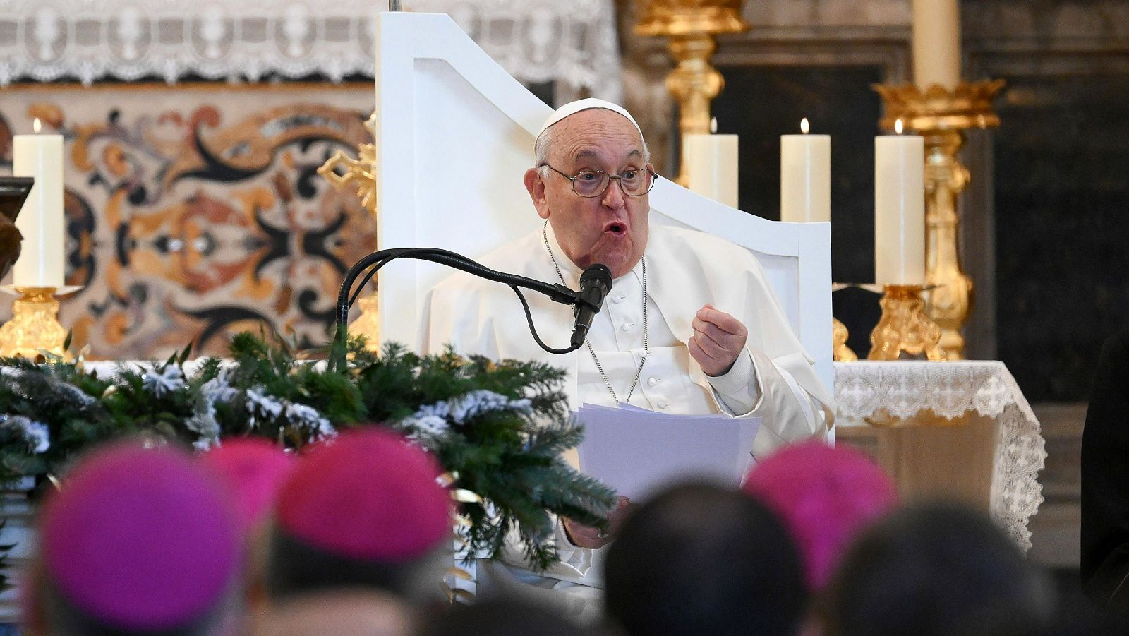 El papa Francisco durante una reciente visita a Córcega